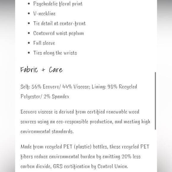 For Love & Lemons Davina Blouse XS NWT Boho Artsy Festival Going Out Statement - Picture 8 of 8